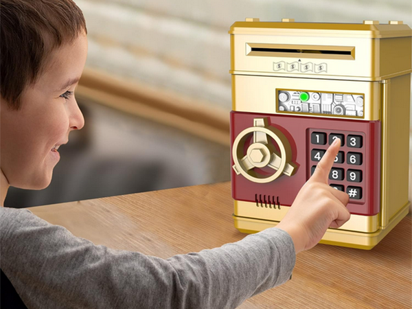 Tirelire distributeur de billets code d'accès billets de banque