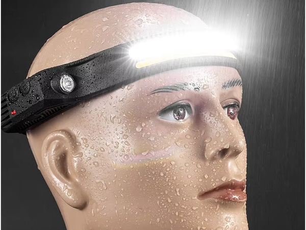 Priekšējā lukturīša LED akumulatora USB ar kustības sensoru 3 joslas