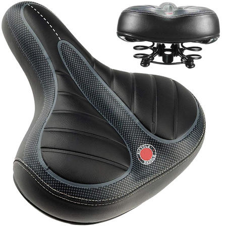 Bicycle saddle soft comfortable foam springs