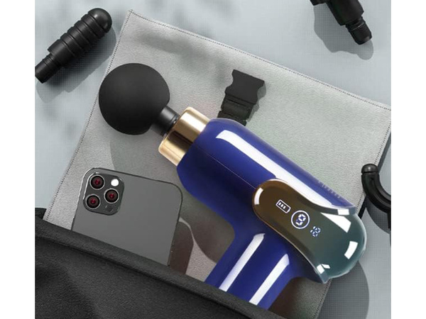 Mini massaažipüstol võimas massaažipüstol kaasaskantav + 4 otsikut