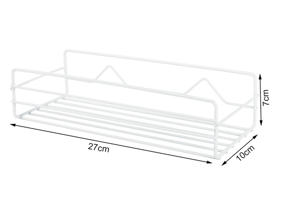 Podkrovní koupelnová sprchová polička závěsná kovová polička