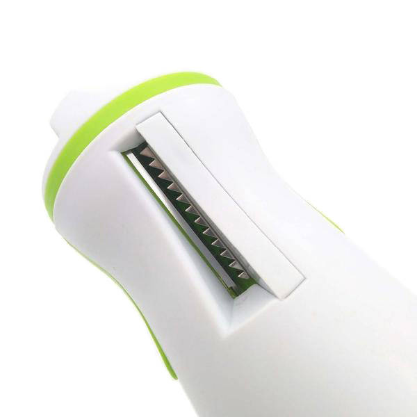 Decorative julienne spiral vegetable sharpener
