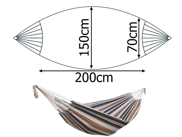 Garden hammock hanging swing brazilian rocker xl large cover bagbaha