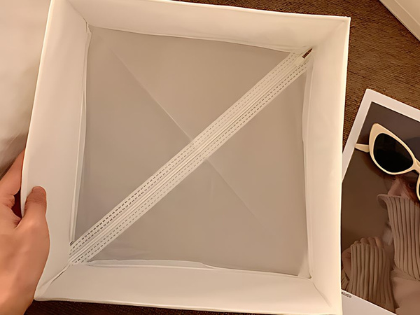 Organizador textil ropa zapatos cajon blanco