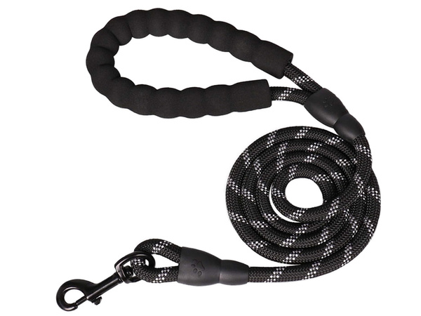Strong dog training rope leash with handle reflector thick durable