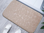 Bathroom mat soft absorbent anti-slip large 80x50 for shower