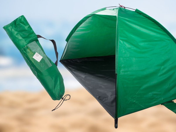 Tente de plage écran de plage protection uv tente de jardin semi-ouverte avec couverture
