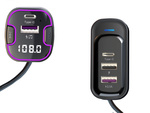 Bluetooth coche transmisor fm 3x usb tipo c adaptador cargador