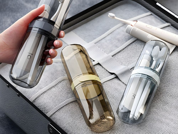 Étui pour brosse à dents et dentifrice de voyage