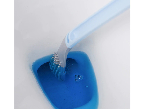 Escobilla de silicona gancho higiénico para inodoro