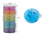 Medicine container tablets box time of day medication cassette weekly