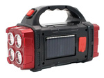 Linterna solar portátil recargable led cob powerbank proyector