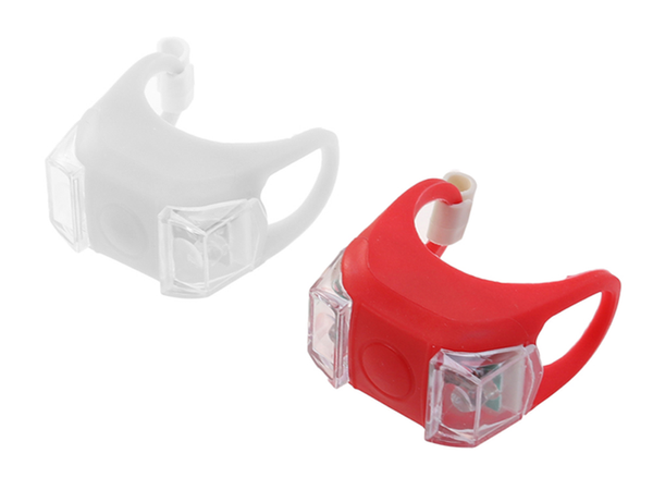 Led bicycle lights front rear 2 pcs