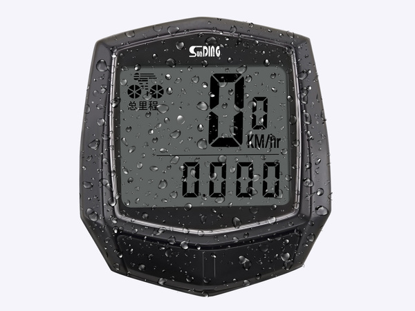 Wasserdichter fahrradtacho mit lcd