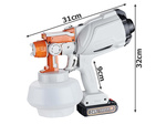 Pistolet à peinture sans fil 120w