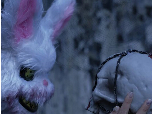 Halloween mask rabbit ghoulish creature monster disguise psychopath costume