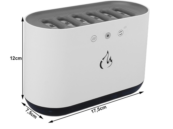 Compin aire difusor humidificador led lámpara rgb aromaterapia 6 boquillas