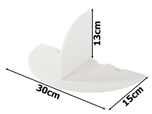 Sienas plaukts vāzes ziedu vāzei, kas paredzēta tālruņa uzlādei, balts matēts