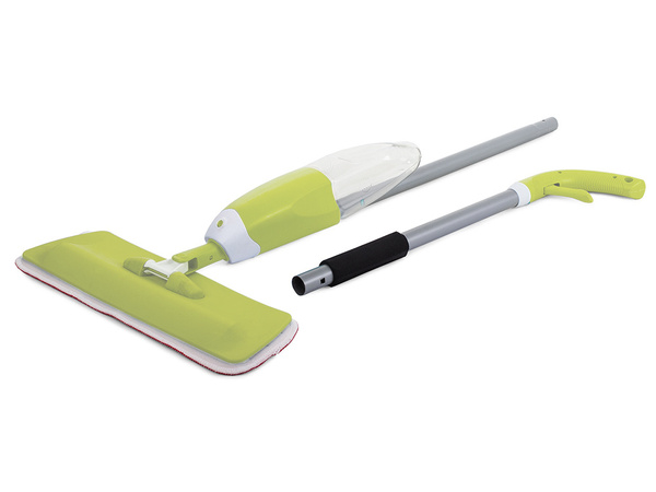 Plokščia šluostė su plovikliu, rotaciniu kietuoju purkštuvu