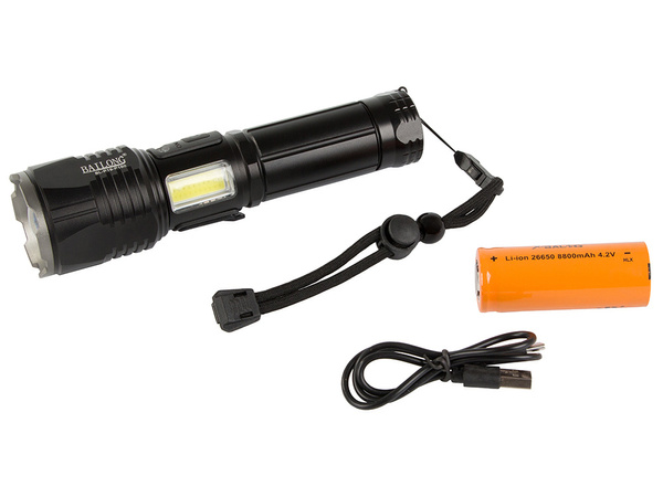 Тактический фонарь bailong cree cob led xhp160 power