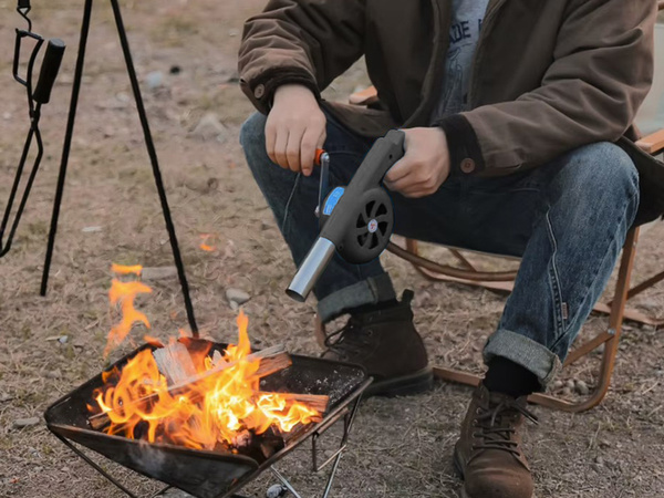 РУЧНАЯ ВОЗДУХОДУВКА ДЛЯ ОСВЕЩЕНИЯ БАРБЕКЮ, КОСТРОВ, ПЛИТ BBQ С ПРОЧНОЙ РУЧКОЙ