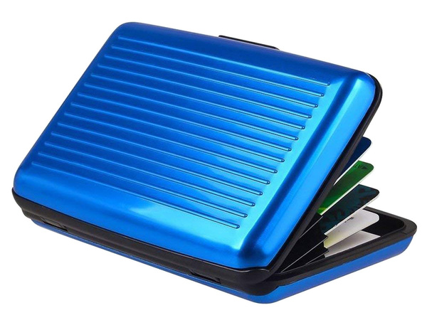 Porte-cartes documents aluminium portefeuille
