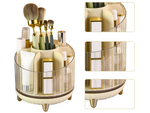 Organisateur cosmétique bijoux rotatif 360 pour pinceaux de maquillage coffret