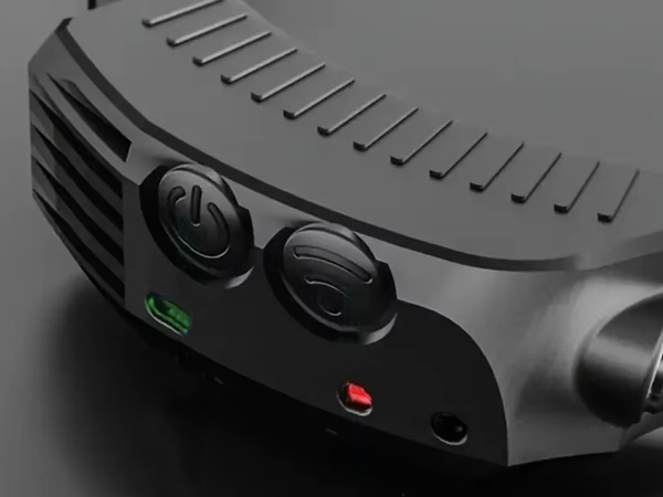 LINTERNA FRONTAL LED RECARGABLE USB CON SENSOR DE MOVIMIENTO 3 BANDAS