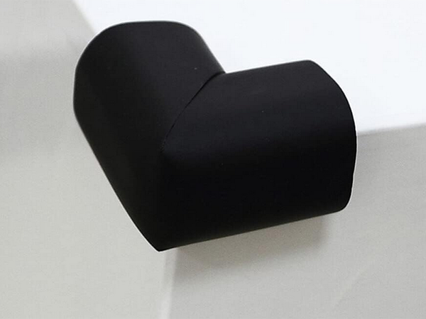 Möbel-eckenfläche für möbelkanäle schwarze aufkleber x4