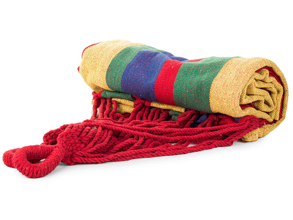 Farbgestreifte gartenhammak mit einzelpersonen 200x80 tasche etui
