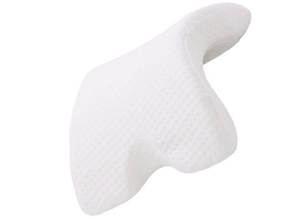 Ortopedski vzglavnik z luknjo za roke za spanje spomin beli lok