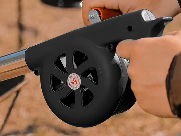 HANDGEBLÄSE ZUM ANZÜNDEN VON GRILLS LAGERFEUER KOCHER BBQ STABILER GRIFF