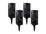 Lampă de grădină solare decorative set de 4 piese senzor amurg
