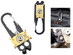 Brelok karabińczyk nóż multitool przeżycia 20w1