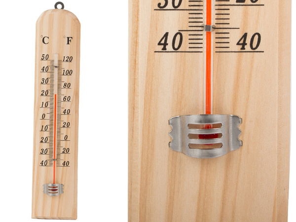 Thermometer wooden house large indoor outdoor