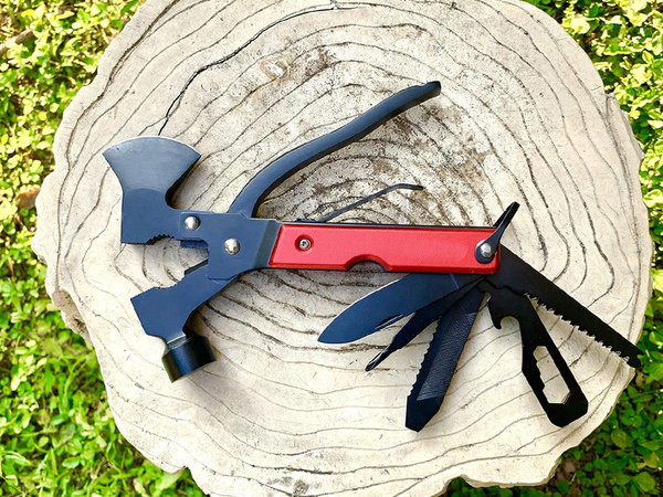 Multitool multifunktionelles werkzeug 17in1 survival hammer häcksler kämmerer