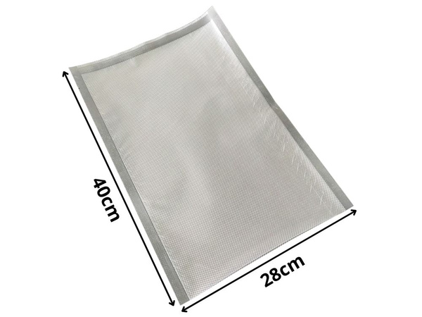 Vakuuminiai pakavimo maišeliai 28 cm x 40 cm, 50 vnt., skirti ridged sealing mašinai