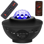 Zvaigžņu projektors led nakts gaismas rgb + tālvadības pults