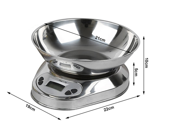 ELECTRONIC KITCHEN WAITER WITH 5kg/1g DIGITAL PRECISION METAL BALANCES