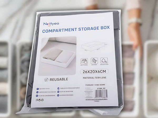 Kleiderorganisator unterwäsche für kleiderschrank schublade grau universal