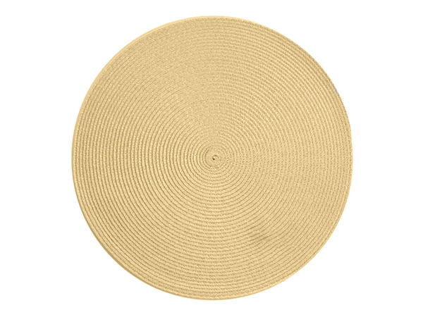 Placă rotundă placemat bucătărie plaid masă mat cremă