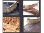 Brass wire brush for cleaning rims power