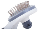 Self-cleaning hair brush for dogs cats