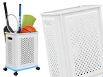 Wheeled basket for laundry, underwear, toys, storage, spacious