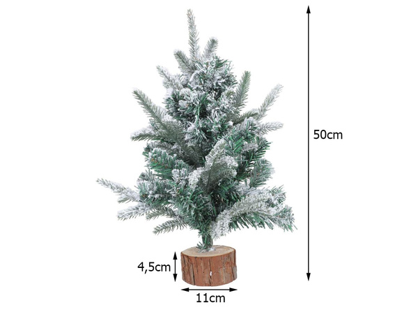 Sapin de noël artificiel neige petit 50cm décoration de bureau