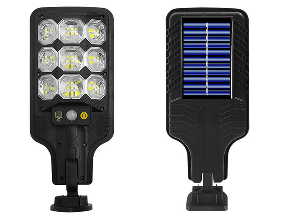 Āra saules led ielu lampa ar kustības un krēslas sensoru + tālvadības pults