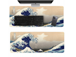 Große tastatur mauspad für büro schreibtisch 90x40 große welle
