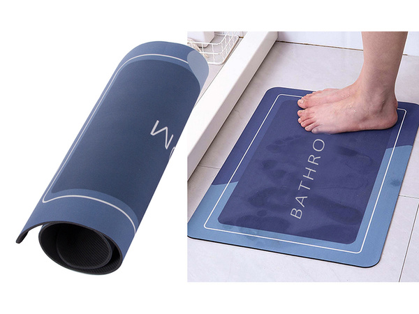Badezimmermatte schnell trocknend saugfähig rutschfest badezimmerteppich wc