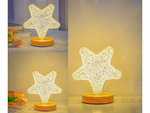 Table star night light crystal led rgb usb