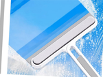 Window cleaner squeegee with handle window water brush groove brush